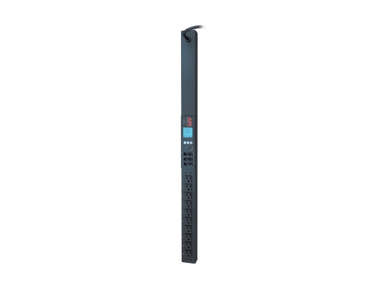 Imagen de APC Metered Rack PDU 2G - Unidad de distribución de potencia (montaje en bastidor) - CA 100/120 V - 1440 VA - Ethernet, RS-232, USB - input: NEMA 5-15P - conectores de salida: 10 - 0U - negro - para P