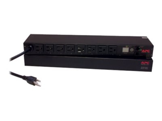 Imagen de APC Switched Rack PDU AP7900B - Unidad de distribución de potencia (montaje en bastidor) - CA 100-120 V - input: NEMA 5-15P - conectores de salida: 8 (NEMA 5-15) - 1U - 3.65 m cable - para P/N: SCL500