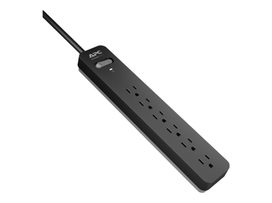 Imagen de APC Essential Surgearrest PE66 - Protector contra sobretensiones - CA 120 V - conectores de salida: 6 - 1.83 m cable - gris, negro - para P/N: AR106SH4, AR106SH6, AR109SH4, AR109SH6, AR112SH4, AR112SH