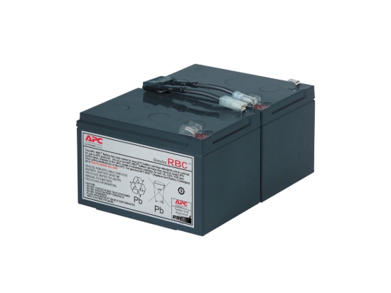 Imagen de APC Replacement Battery Cartridge #6 - Batería de UPS - 1 x baterías - Ácido de plomo - negro - para P/N: SMC1500IC, SMT1000I-AR, SMT1000IC, SUA1000ICH-45, SUA1000I-IN, SUA1000J3W, SUA1500J3W