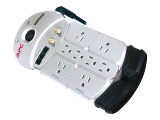 Imagen de APC - Protector contra sobretensiones - CA 120 V - conectores de salida: 8 - plateado satinado