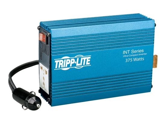 Imagen de Tripp Lite Ultra-Compact Car Inverter 375W 12V DC to 230V AC 1 Universal Outlet - Convertidor de corriente CC a CA - 12 V - 375 vatios - conectores de salida: 1