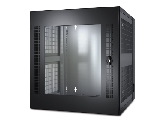 Imagen de APC NetShelter WX - Rack - instalable en pared - negro - 13U - 19" - para P/N: SUA1000RM2U, SUA1000RM2U-TU, SUA1000RMI2U