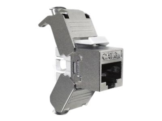 Imagen de Nexxt - Inserto modular - CAT 6a - STP - RJ-45 - plata