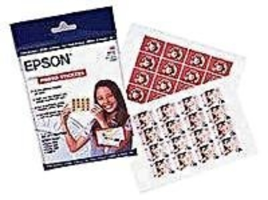 Imagen de Epson - A6 (105 x 148 mm) - 180 g/m² - 5 uds. adhesivos para fotos - para Stylus Color 1160, 400, 600, 640, 740, 760, 800, 850, 860, 900; Stylus Scan 2000, 2500