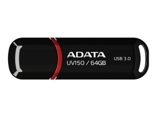 Imagen de ADATA DashDrive UV150 - Unidad flash USB - 64 GB - USB 3.0 - negro
