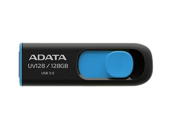 Imagen de ADATA DashDrive UV128 - Unidad flash USB - 128 GB - USB 3.0 - negro, azul