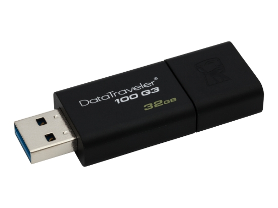 Imagen de Kingston DataTraveler 100 G3 - Unidad flash USB - 32 GB - USB 3.0 - negro
