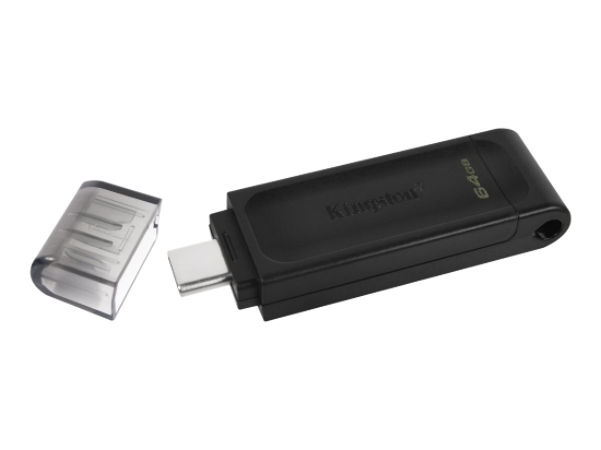 Imagen de Kingston DataTraveler 70 - Unidad flash USB - 64 GB - USB-C 3.2 Gen 1