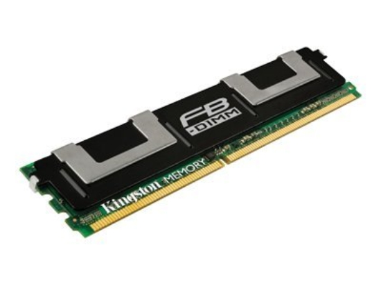 Imagen de Kingston - DDR2 - kit - 1 GB: 2 x 512 MB - FB-DIMM 240-pin - 667 MHz / PC2-5300 - Búfer completo - ECC