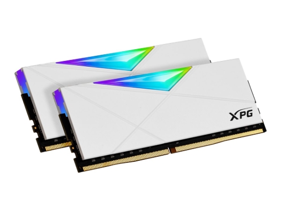 Imagen de XPG SPECTRIX D50 - DDR4 - kit - 16 GB: 2 x 8 GB - DIMM de 288 contactos - 3200 MHz / PC4-25600 - CL16 - 1.35 V - sin búfer - no ECC - blanco