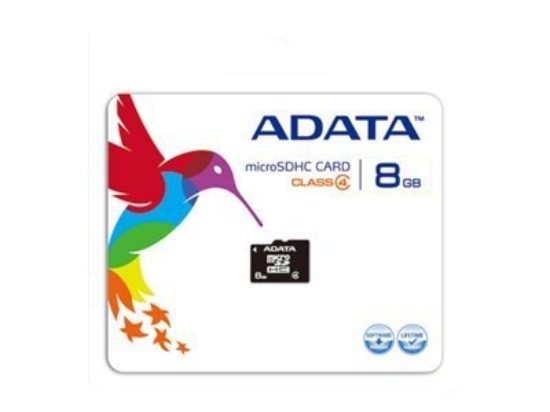 Imagen de ADATA - Tarjeta de memoria flash (adaptador microSDHC a SD Incluido) - 8 GB - Class 4 - microSDHC