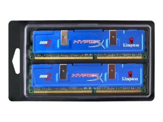 Imagen de HyperX - DDR2 - kit - 2 GB: 2 x 1 GB - DIMM de 240 contactos - 1000 MHz / PC2-8000 - CL5 - 2.2 V - sin búfer - no ECC