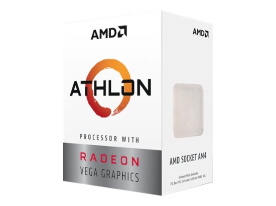 Imagen de AMD Athlon 3000G - 3.5 GHz - 2 núcleos - 4 hilos - 4 MB caché - Socket AM4 - Caja