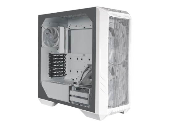 Imagen de Cooler Master HAF 500 - Torre - placa ATX extendida - panel lateral con ventana (cristal templado) - sin fuente de alimentación (ATX) - blanco - USB/Audio