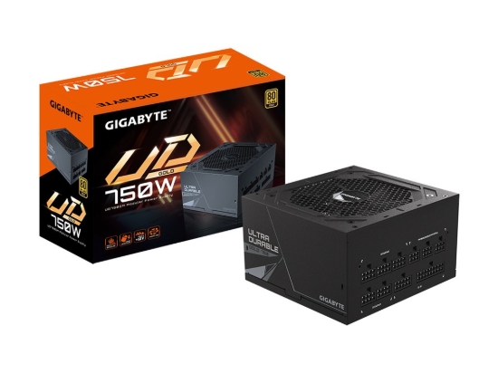 Imagen de Gigabyte UD750GM - Fuente de alimentación (interna) - ATX12V 2.31/ EPS12V - 80 PLUS Gold - CA 100-240 V - 750 vatios - PFC activa