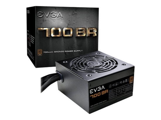 Imagen de EVGA 700 BR - Fuente de alimentación (interna) - ATX12V / EPS12V - 80 PLUS Bronze - CA 100-240 V - 700 vatios - PFC activa