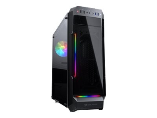 Imagen de Cougar MX331-T - Torre - ATX - panel lateral con ventana (cristal templado) - sin fuente de alimentación - USB/Audio