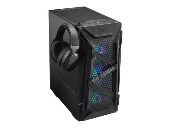 Imagen de ASUS TUF Gaming GT301 - Torre - ATX - panel lateral con ventana (cristal templado) - negro - USB/Audio