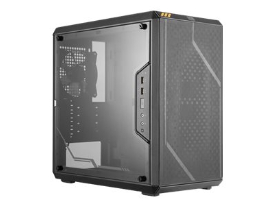 Imagen de Cooler Master MasterBox Q300L - TUF Edition - torre - micro ATX - sin fuente de alimentación (ATX / PS/2) - negro - USB/Audio