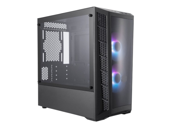 Imagen de Cooler Master MasterBox MB320L ARGB - Torre - micro ATX - panel lateral con ventana (cristal templado) - sin fuente de alimentación (ATX) - negro - USB/Audio
