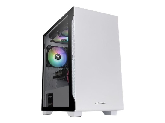 Imagen de Thermaltake S100 TG Snow - Tempered Glass Snow Edition - torre - micro ATX - panel lateral con ventana (cristal templado) - sin fuente de alimentación (PS/2) - blanco - USB/Audio