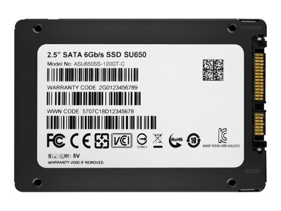 Imagen de ADATA Ultimate SU650 - SSD - 120 GB - interno - 2.5" - SATA 6Gb/s