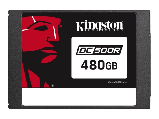 Imagen de Kingston Data Center DC500R - SSD - cifrado - 480 GB - interno - 2.5" - SATA 6Gb/s - AES - Self-Encrypting Drive (SED)