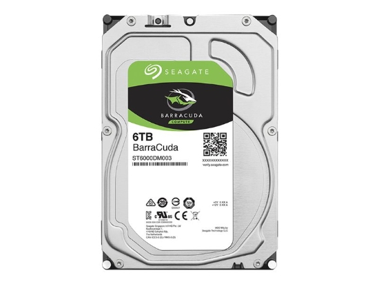 Imagen de Seagate Barracuda ST6000DM003 - Disco duro - 6 TB - interno - 3.5" - SATA 6Gb/s - búfer: 256 MB