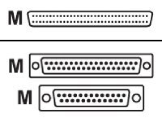 Imagen de Poly - Cable serie RS-530/ RS-366 - HD-68 (M) a DB-25, DB-37 (M) - 1.7 m - para VSX 7000, 7400, 7800, 8000, 8000 with Vortex Integration, 8400, 8800