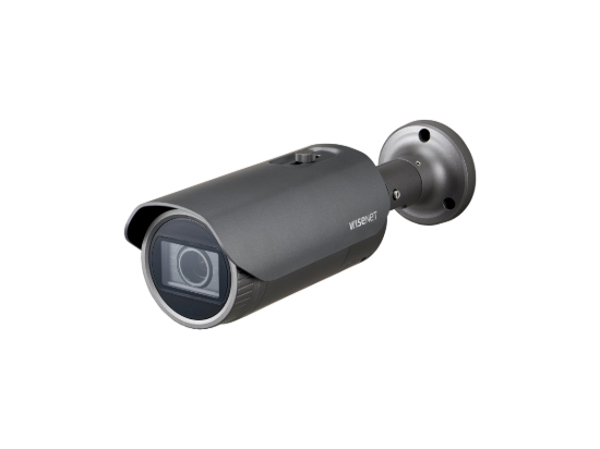 Imagen de Hanwha Vision WiseNet Q QNO-8080R - Cámara de vigilancia de red - para exteriores - color (Día y noche) - 5 MP - 2592 x 1944 - motorizado - compuesto - LAN 10/100 - MJPEG, H.264, H.265 - PoE Class 3