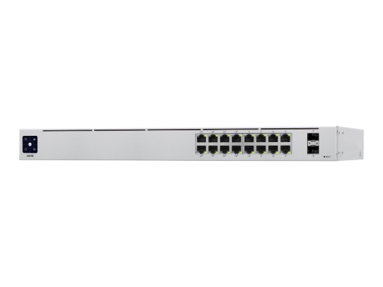 Imagen de Ubiquiti UniFi Switch USW-16-POE - Conmutador - Gestionado - 16 x 10/100/1000 (8 PoE+) + 2 x Gigabit SFP - montaje en rack, sobremesa - PoE+ (42 W)