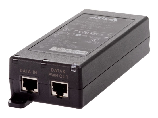 Imagen de AXIS Midspan - Inyector de corriente - AC 24 / DC 10-28 V - 30 vatios - conectores de salida: 1 - negro - para AXIS A1610-B, C1410, D3110, P1385-E, P1455-LE, P1455-LE-3, Q1952-E, W400; Q60 Series