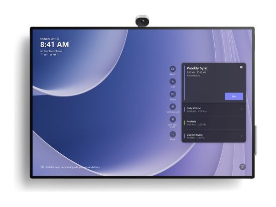 Imagen de Microsoft Surface Hub 3 for Business - Superficie táctil 1 x Core i5 - RAM 32 GB - SSD 512 GB - Gigabit Ethernet - Win 11 IoT Enterprise - monitor: LED 50" 3840 x 2560 pantalla táctil - platino