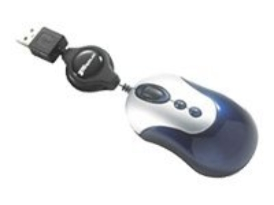 Imagen de Targus Ultra Mini 5-Button Optical Mouse - Ratón - óptico - 5 botones - cableado - USB - plata, azul marino