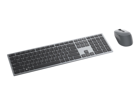 Imagen de Dell Pro Plus Keyboard and Mouse KM7321W - Juego de teclado y ratón - inalámbrico - 2.4 GHz, Bluetooth 5.0 - QWERTY - español - gris titanio - con 3 años de garantía básica en el hardware