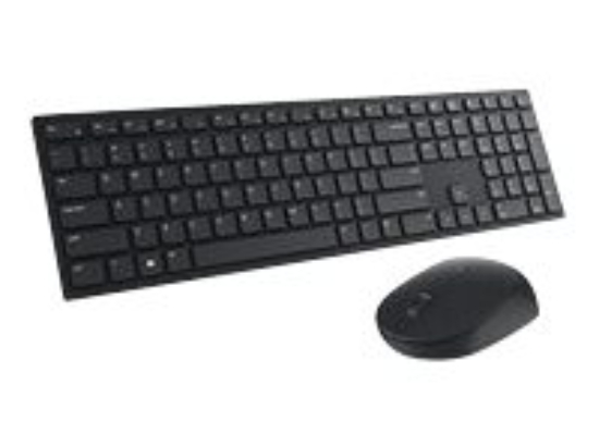 Imagen de Dell Pro Keyboard and Mouse KM5221W - Juego de teclado y ratón - inalámbrico - 2.4 GHz - QWERTY - español (Latinoamérica) - negro