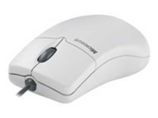 Imagen de Microsoft IntelliMouse - Ratón - 2 botones - cableado - PS/2 - blanco - OEM (paquete de 3)