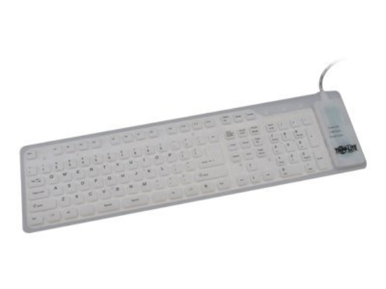 Imagen de Tripp Lite Premier Flexible - Teclado - PS/2, USB - blanco opaco