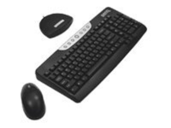 Imagen de BenQ RF11-GP71 - Juego de teclado y ratón - inalámbrico - RF - QWERTY - negro, plata - al por menor