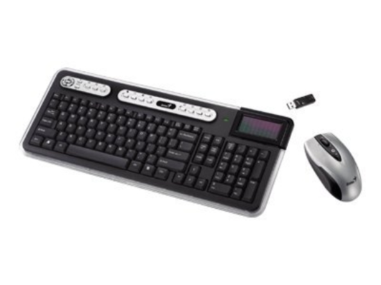 Imagen de Genius SlimStar 820 Solargizer - Juego de teclado y ratón - inalámbrico - RF