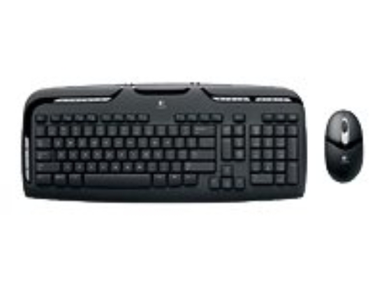 Imagen de Logitech Cordless Desktop EX 110 - Juego de teclado y ratón - inalámbrico - RF - EE. UU.