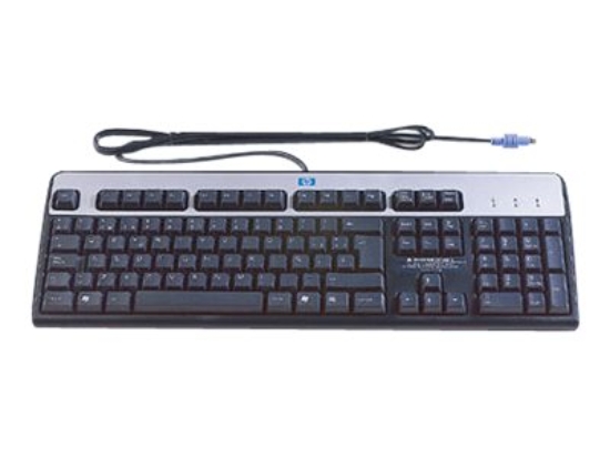 Imagen de HPE Standard - Teclado - PS/2 - Latinoamérica - plata, carbonizado