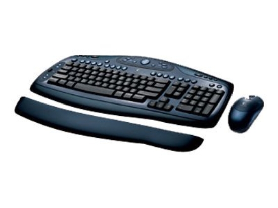 Imagen de Logitech Cordless Desktop LX 500 - Juego de teclado y ratón - inalámbrico - RF - negro