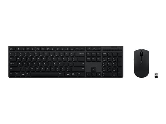 Imagen de Lenovo Professional - Juego de teclado y ratón - inalámbrico - Bluetooth, 2.4 GHz - español (Latinoamérica) - interruptor: Scissor-Switch - gris - caja marrón - CRU