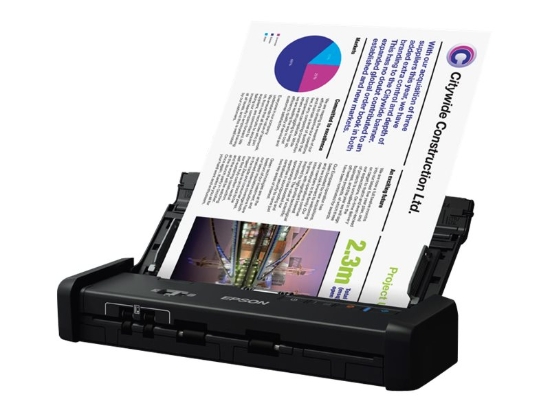Imagen de Epson WorkForce ES-200 - Escáner de documentos - Sensor de imagen de contacto (CIS) - a dos caras - Letter - 600 ppp x 600 ppp - hasta 25 ppm (mono) / hasta 25 ppm (color) - Alimentador automático de 