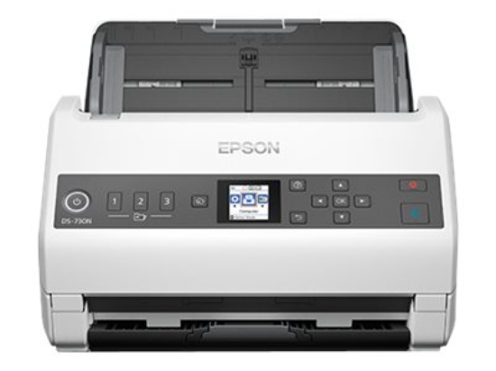 Imagen de Epson DS-730N - Escáner de documentos - Sensor de imagen de contacto (CIS) - a dos caras - Ledger - 600 ppp x 600 ppp - hasta 40 ppm (mono) / hasta 40 ppm (color) - Alimentador automático de documento