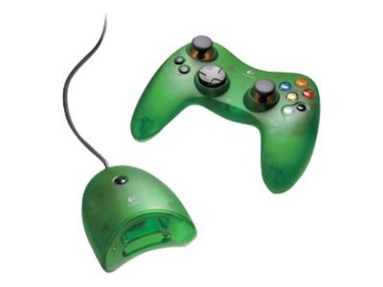 Imagen de Logitech Cordless Attack Controller for Xbox - Mando de videojuegos - inalámbrico - verde translúcido - para Microsoft Xbox