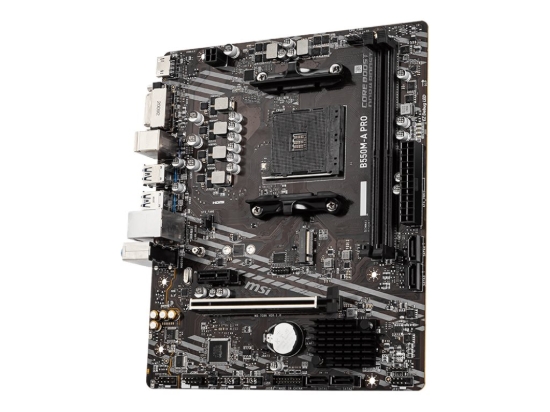 Imagen de MSI B550M-A PRO - Placa base - micro ATX - Socket AM4 - AMD B550 Chipset - USB 3.2 Gen 1 - Gigabit LAN - Tarjeta gráfica (CPU necesaria) - HD Audio (8-canales)