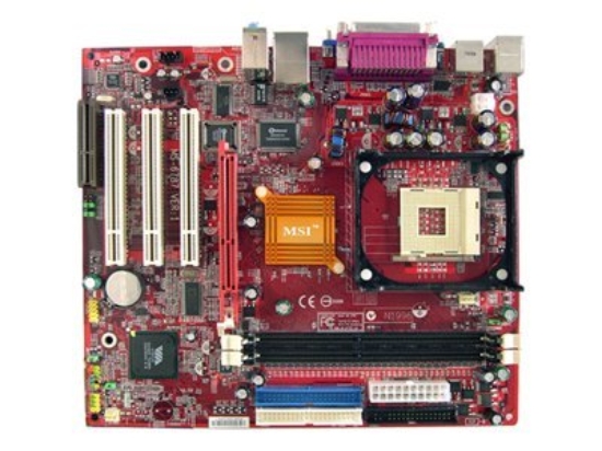 Imagen de MSI P4MAM-L - Placa base - micro ATX - Socket 478 - P4M266A Chipset - LAN - gráficos en la placa - audio de 6 canales